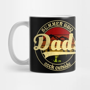 Dads Cook Outside - Summer BBQ Mug